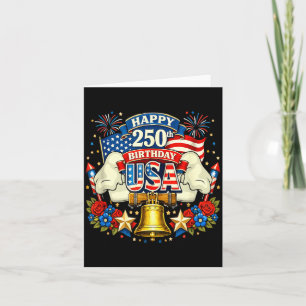Alles Gute zum 250. Geburtstag USA Floral 4. Juli Karte