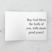 Alles Gute zum 25. Jahrestag Karte (Innenseite)