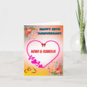 Alles Gute zum 25. Jahrestag Karte (Vorderseite)