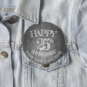 Alles Gute zum 25. Jubiläum auf Kreidebrett Button (Beispiel)