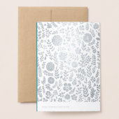 Alles Gute zum 25. Jubiläum Luxus Folienkarte (Rückseite mit Umschlag)