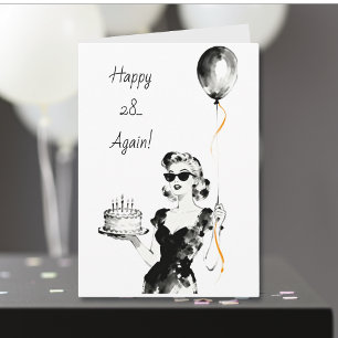 Alles Gute zum 28. Geburtstag!   Lustige sarkastis Karte