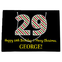 Alles Gute zum 29. Geburtstag & Frohe Weihnachten,