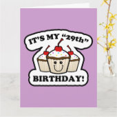 Alles Gute zum 29. Geburtstag Karte (Gelbe Blume)