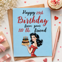 Alles Gute zum 29. Geburtstag von Ihrem 110 lb Fre