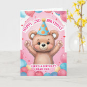 Alles Gute zum 2. Geburtstag Karte (Gelbe Blume)