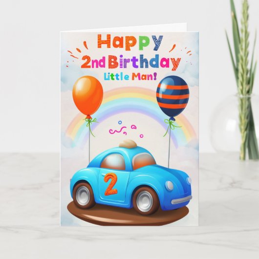 Alles Gute zum 2. Geburtstag Karte (Vorderseite)
