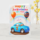 Alles Gute zum 2. Geburtstag Karte (Gelbe Blume)