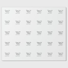 Alles Gute zum 30. Geburtstag hinzufügen Name Datu Geschenkpapier