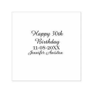 Alles Gute zum 30. Geburtstag hinzufügen Name Datu Permastempel