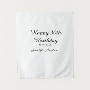 Alles Gute zum 30. Geburtstag hinzufügen Name Datu Wandteppich