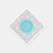 Alles Gute zum 30. Geburtstag Individuelle Name Serviette (Ecke)