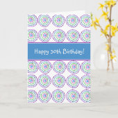 Alles Gute zum 30. Geburtstag! Karte (Gelbe Blume)