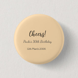 Alles Gute zum 30. Geburtstag Name Datum einfach m Button