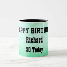 Alles Gute zum 30. Geburtstag Personalisiert Zweifarbige Tasse