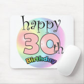 Alles Gute zum 30. Geburtstag (Rose) Mousepad (Mit Mouse)