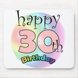 Alles Gute zum 30. Geburtstag (Rose) Mousepad