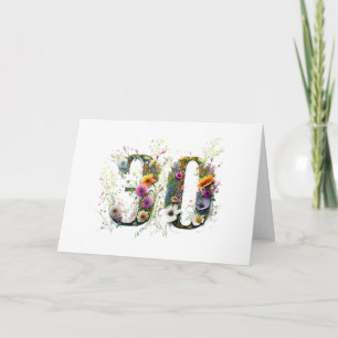 Alles Gute zum 30. Geburtstag Wildblumen Alles Gut Karte