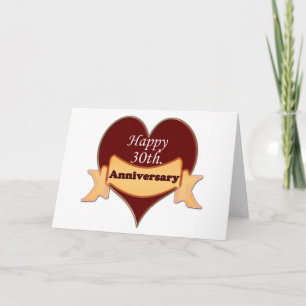 Alles Gute zum 30. Hochzeitstag Karte