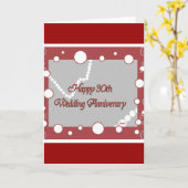 Alles Gute zum 30. Pearl Wedding Jubiläum Karte (Gelbe Blume)