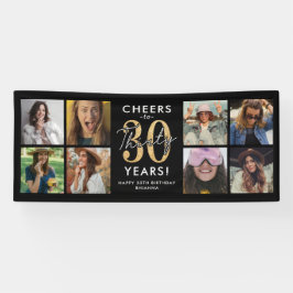 Alles Gute zum 30er Gold Foto Geburtstagsbanner Banner