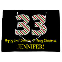 Alles Gute zum 33. Geburtstag & Frohe Weihnachten,