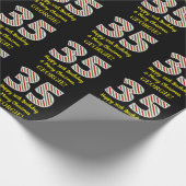 Alles Gute zum 35. Geburtstag & Frohe Weihnachten, Geschenkpapier (Ecke)