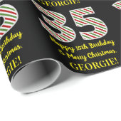 Alles Gute zum 35. Geburtstag & Frohe Weihnachten, Geschenkpapier (Rolleneckpunkt)