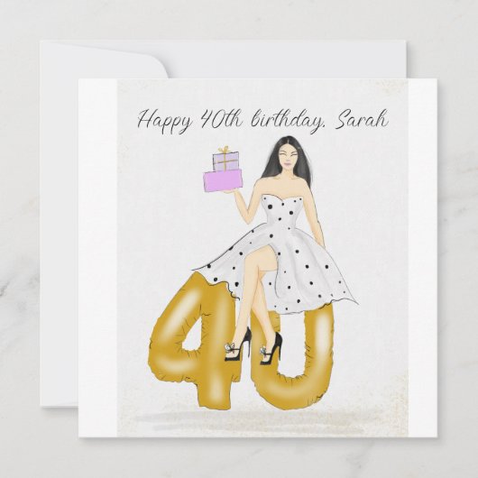 Alles Gute zum 40. Geburtstag (Vorderseite)