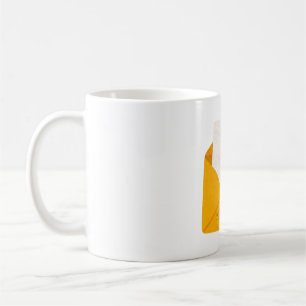 Alles Gute zum 40. Geburtstag Gold Umschlag Leere Kaffeetasse