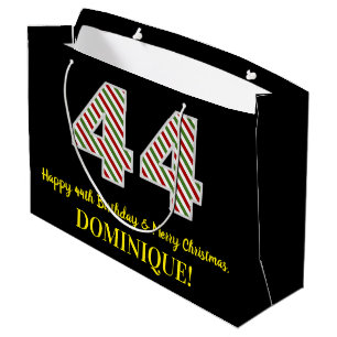 Alles Gute zum 44. Geburtstag & Frohe Weihnachten, Große Geschenktüte