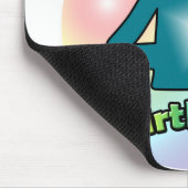 Alles Gute zum 45. Geburtstag (blauw) Mousepad (Ecke)