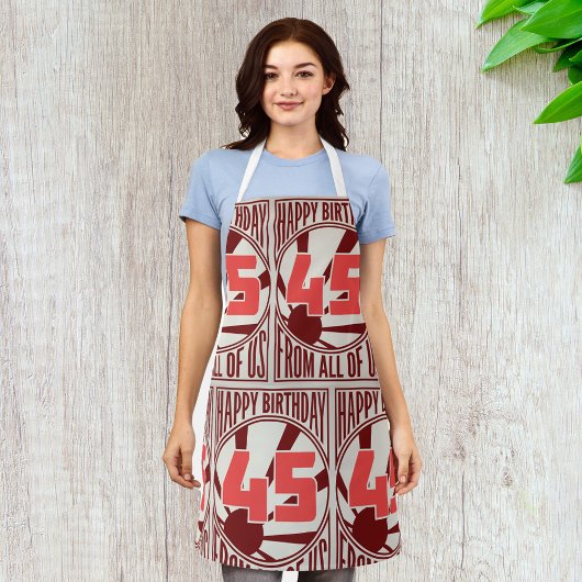 Alles Gute zum 45. Geburtstag Schürze