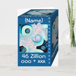 Alles Gute zum 46. Geburtstag - 46 Zillion Hugs &  Karte