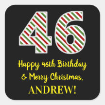 Alles Gute zum 46. Geburtstag & Frohe Weihnachten,