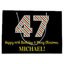 Alles Gute zum 47. Geburtstag & Frohe Weihnachten,