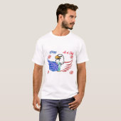 Alles Gute zum 4. Juli Design T-Shirt (Vorne ganz)