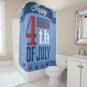 Alles Gute zum 4. Juli Duschvorhang (Beispiel)