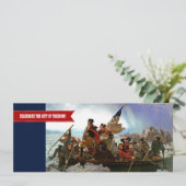 Alles Gute zum 4. Juli. Fine Art Custom Flat Card Einladung (Stehend Vorderseite)