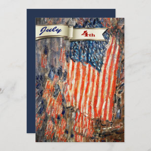 Alles Gute zum 4. Juli. Fine Art Custom Flat Card Einladung