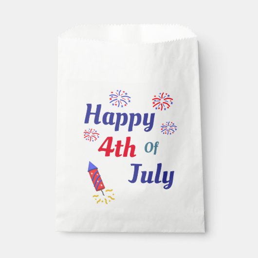 Alles Gute zum 4. Juli Geschenktütchen (Vorderseite)