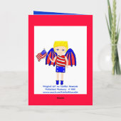 Alles Gute zum 4. Juli! Grußkarte Karte (Rückseite)