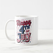 Alles Gute zum 4. Juli Kaffeetasse (Links)