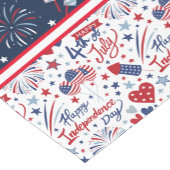 Alles Gute zum 4. Juli Kurzer Tischläufer (Ecke)