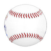 Alles Gute zum 4. Juli! mit Feuerwerk und Sternen Baseball (Vorderseite)