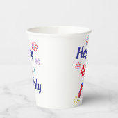 Alles Gute zum 4. Juli Pappbecher (Links)