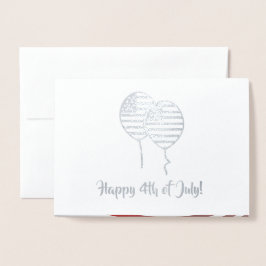 Alles Gute zum 4. Juli. Patriotic Corporate Folienkarte