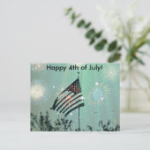 Alles Gute zum 4. Juli! Postkarte