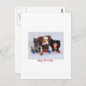 Alles Gute zum 4. Juli!!! Postkarte (Vorne/Hinten)