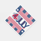 Alles Gute zum 4. Juli Serviette (Ecke)